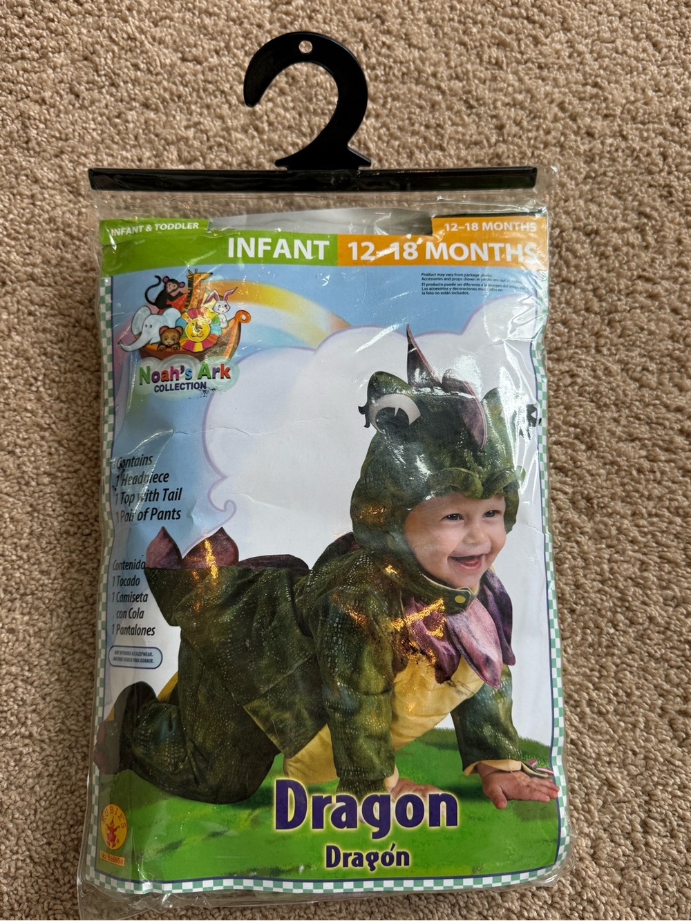 Rubie's Noah's Ark Infant Dragon Costume - Green and Yellow